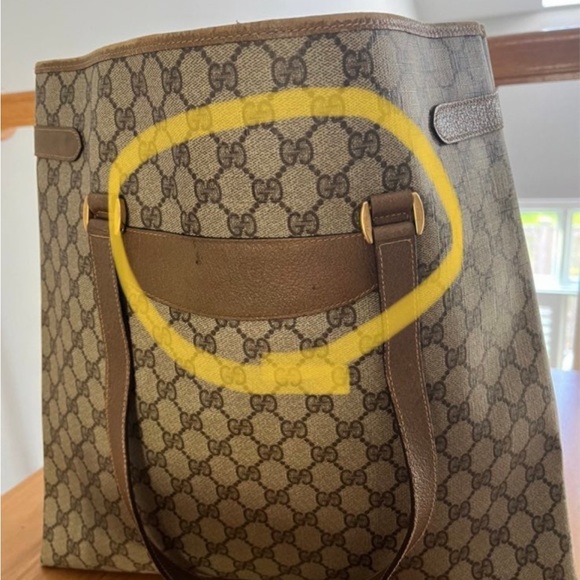 Authentic Gucci Tote Good Condition Used Tan Brown See All pics Welcome Offers - Picture 11 of 16
